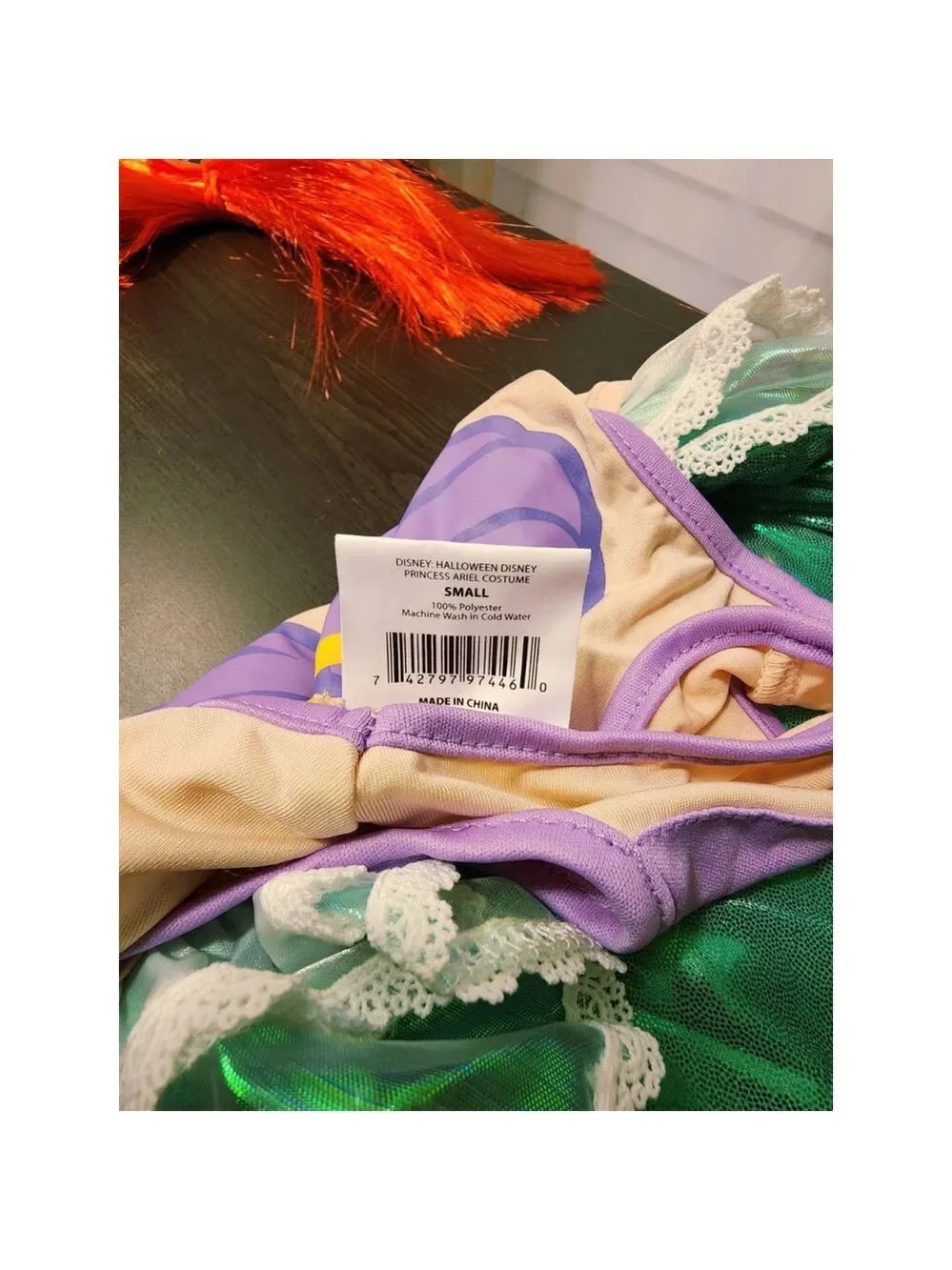 Disney Princess Ariel The Little Mermaid- SMALL Dog Halloween Costume